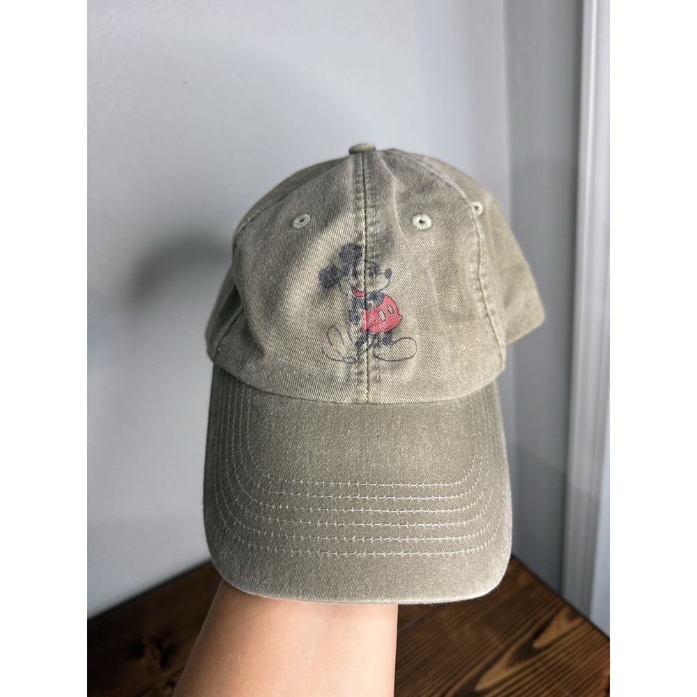 Mickey Mouse Disney World Faded Snapback Hat Cartoon Baseball‎ Dad Cap VTG Y2K